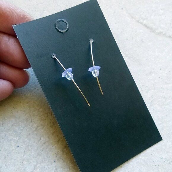 Cactus & Desert Night Sky - High Mirror Finish Stainless Steel Charm Earrings - Picture 6 of 8